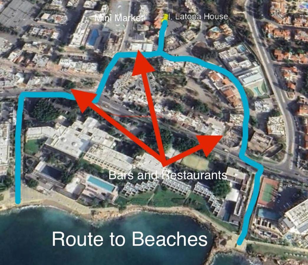 Seaside Maisonette 200M From Sea Пафос Екстериор снимка